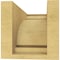 Ekena Millwork 5"W x 10"D x 5"H Wide Hughes Rough Cedar Woodgrain TimberThane Corbel, Primed Tan CORUR05X10X05HUGRCPR - alternate 3